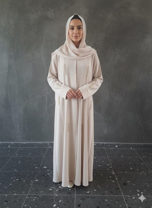 Pearl Sand Abaya Set