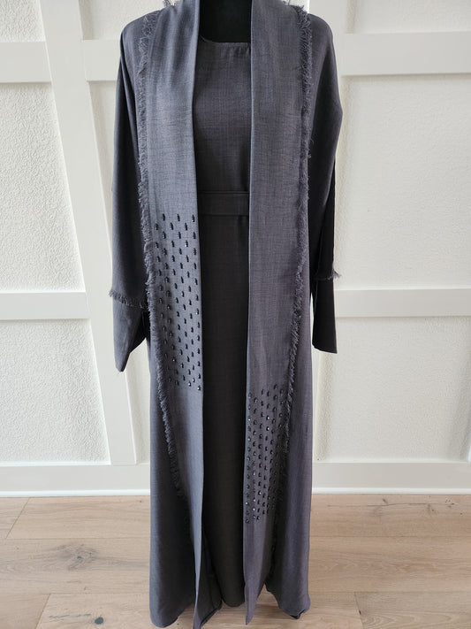 Navy Elegance Abaya