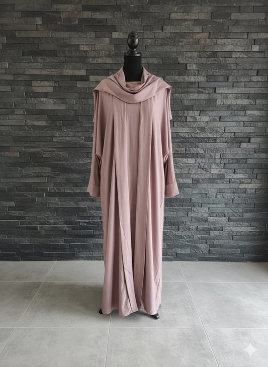 Dusty Rose Abaya Set